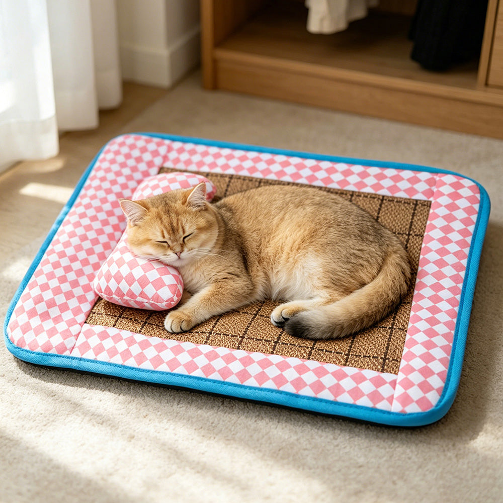 Pet Cooling Mat for Cats and Dogs, Summer Use