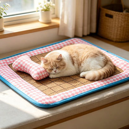 Pet Cooling Mat for Cats and Dogs, Summer Use