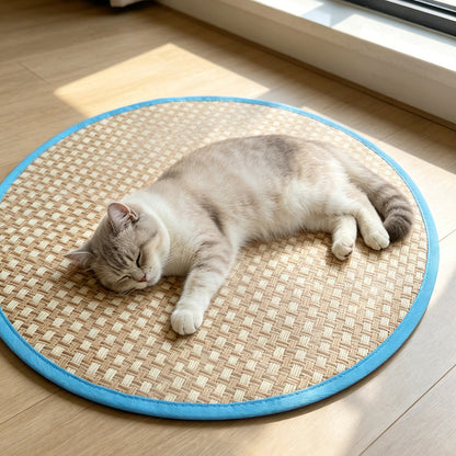 Round Summer Pet Mat, Breathable Ice Pad