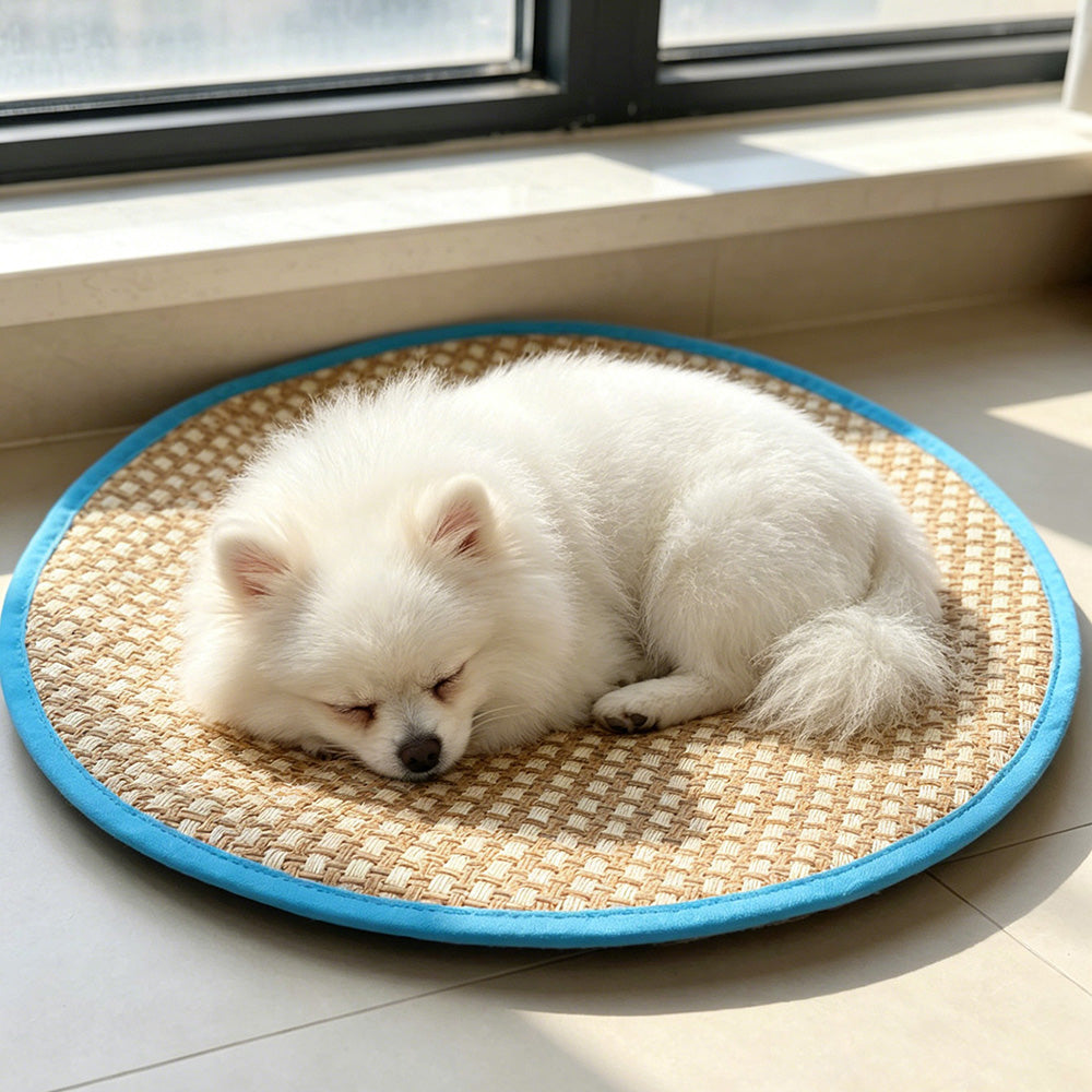 Round Summer Pet Mat, Breathable Ice Pad