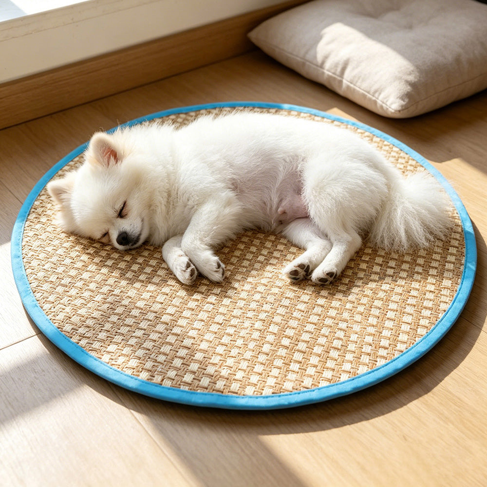 Round Summer Pet Mat, Breathable Ice Pad