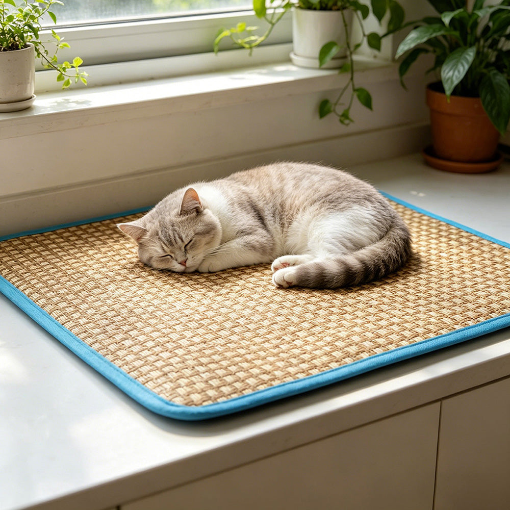 Square Pet Mat Summer Cooling Cat and Dog Sleeping Mat