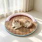 Round Pet Cooling Mat for Cats and Dogs, Summer Use